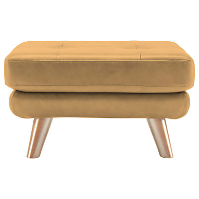 G Plan Vintage The Fifty Three Leather Footstool Capri Sand G Plan Vintage The Fifty Three Leather Footstool Capri Sand